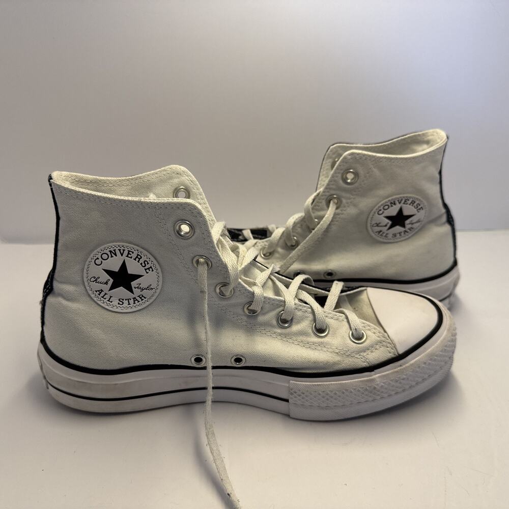 Converse Chuck Taylor All Star Lift Platform High Top White Womens 9 Mens 7 1712